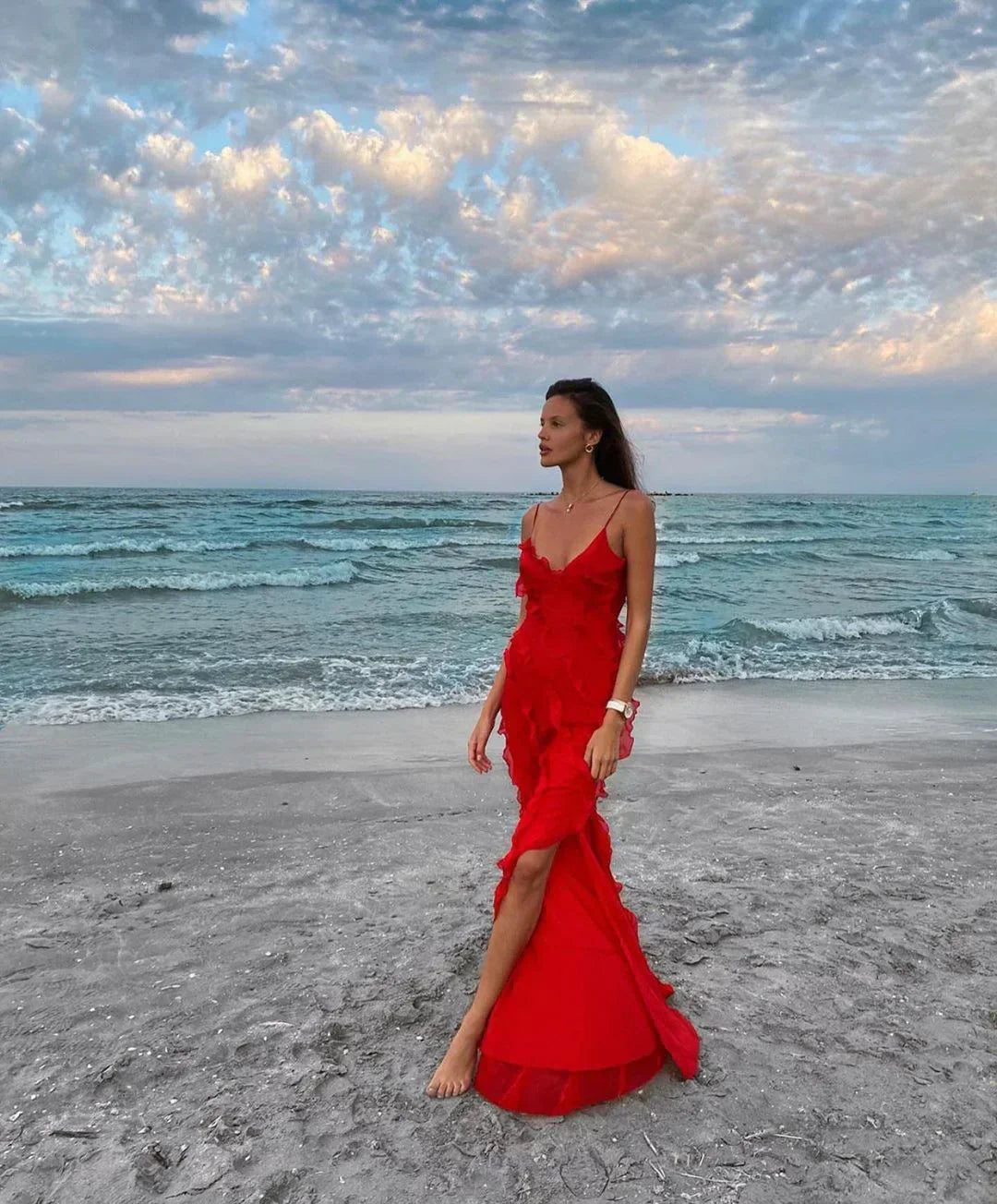 Mara | Off-Shoulder Maxi Dress for Women - Elegant Backless Long Dress 5