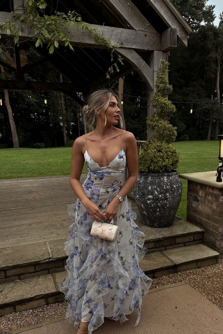 Beautiful Floral Beach Long Maxi Dress