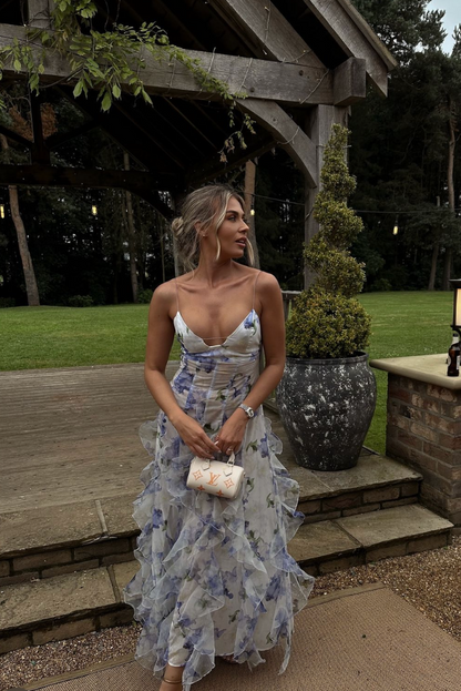 Beautiful Floral Beach Long Maxi Dress