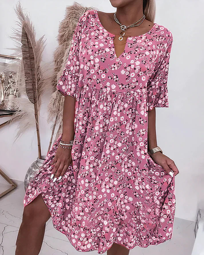 Comfortable Casual Shift Dress - Luxivelle