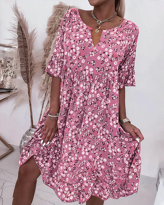 Comfortable Casual Shift Dress - Luxivelle