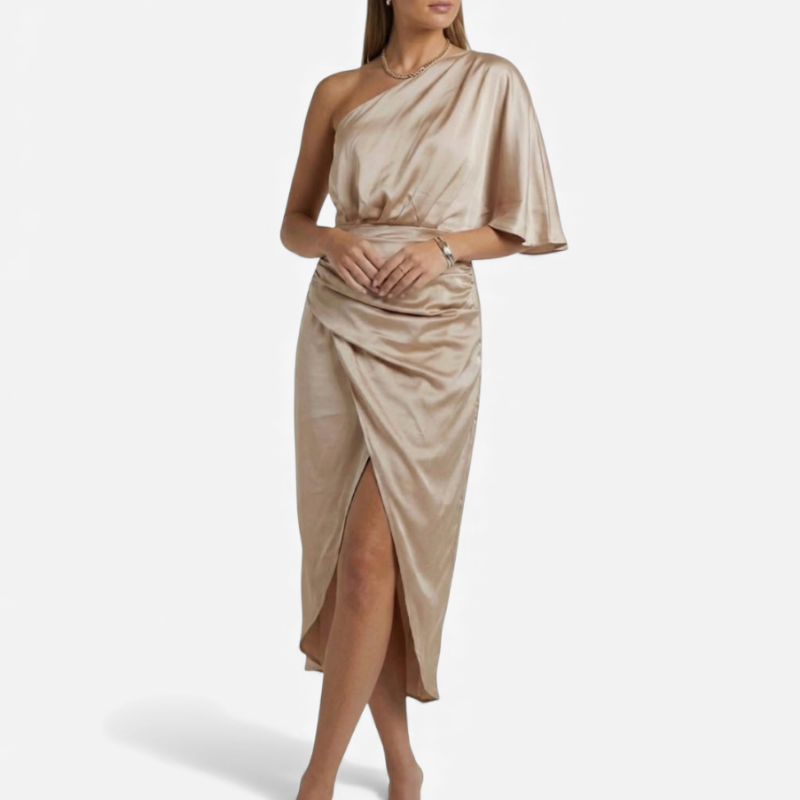 Chic Off The Shoulder Evening Dress