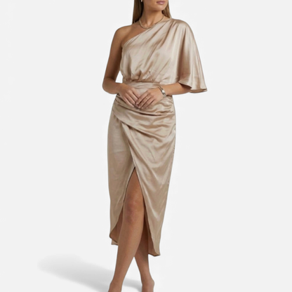 Chic Off The Shoulder Evening Dress