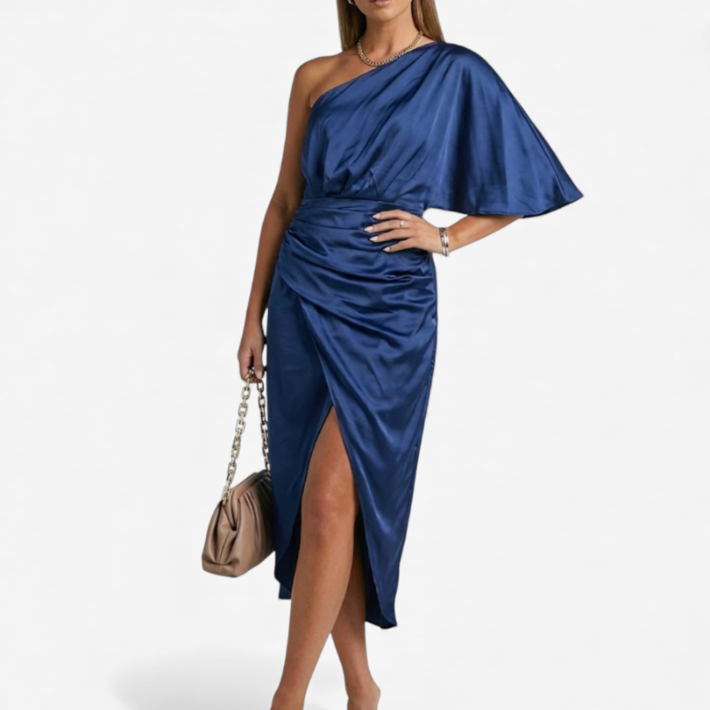 Chic Off The Shoulder Evening Dress - Luxivelle