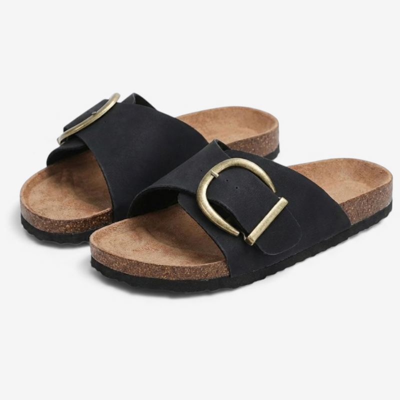 Ladies Strappy Buckle Sandals - Luxivelle