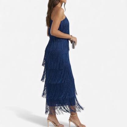 Chic Off The Shoulder Party Dress With Ruffles