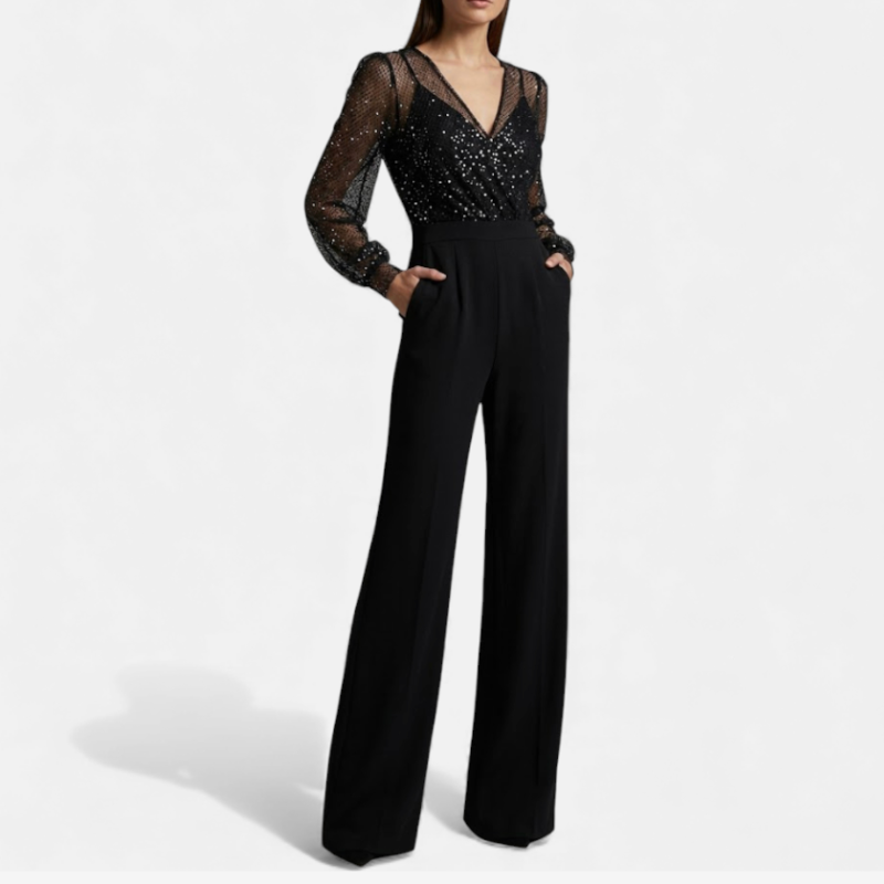 Ladies' Sparkly Sequin Jumpsuit - Luxivelle
