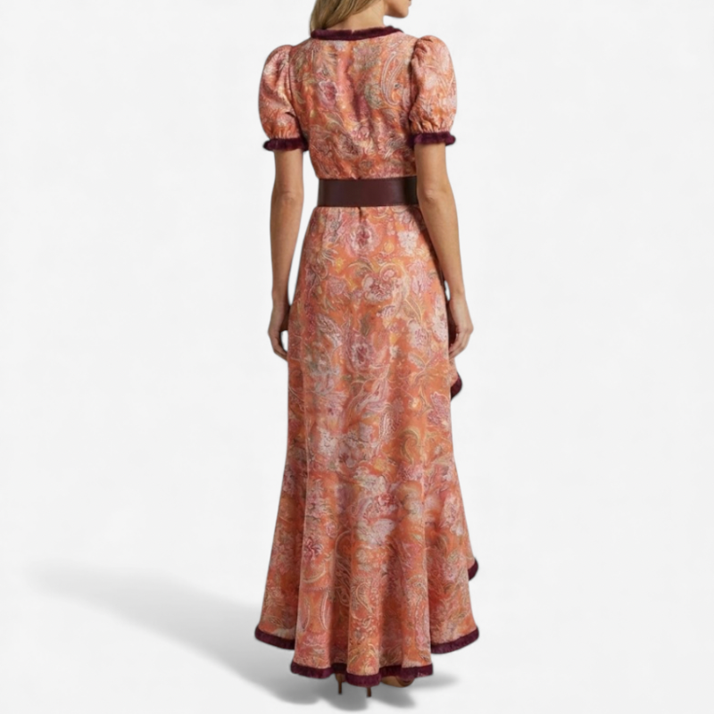 Ladies Long Sleeve Floral Summer Dress