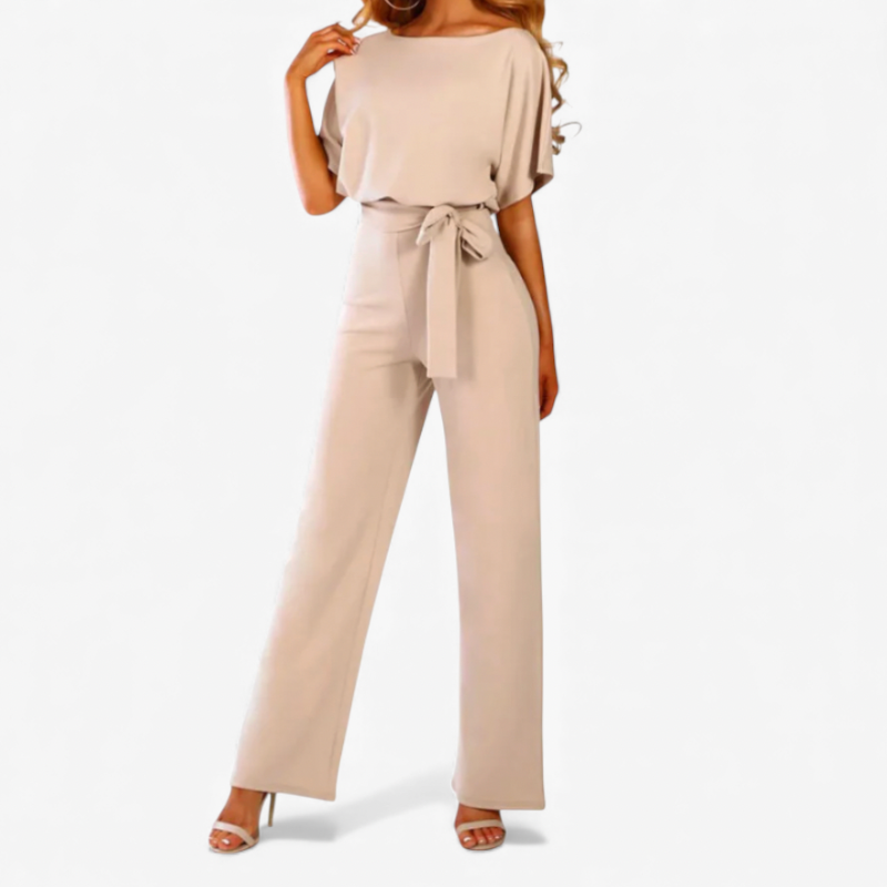 Ladies' Belted One Piece Jumpsuit - Luxivelle