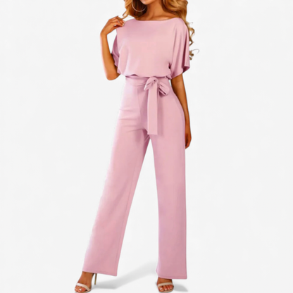 Ladies' Belted One Piece Jumpsuit