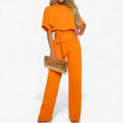 Ladies' Belted One Piece Jumpsuit