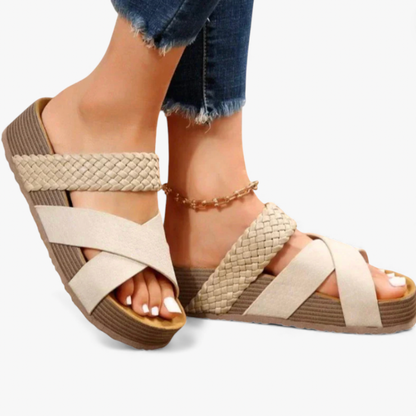 Chic Ladies Flat Summer Shoes