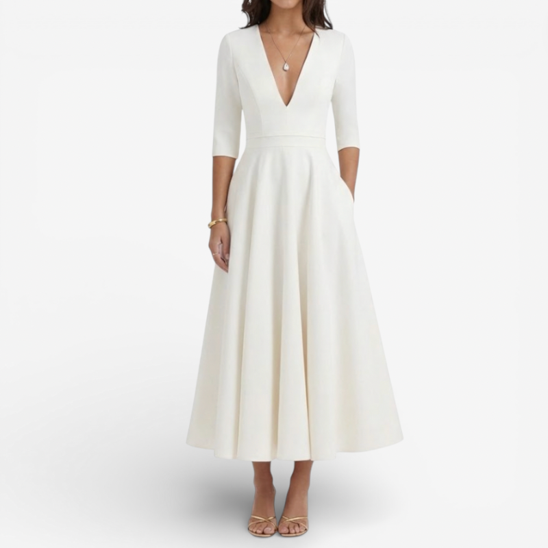 Elegant Long Evening Gown Dress - Luxivelle