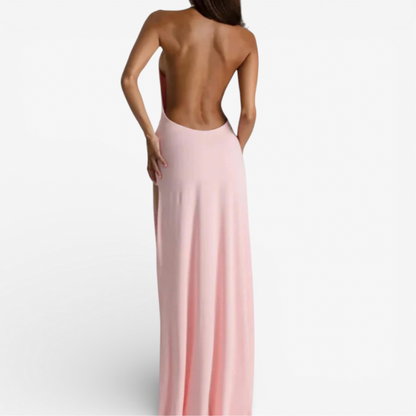Long Sleeve Evening Gown With High Slit