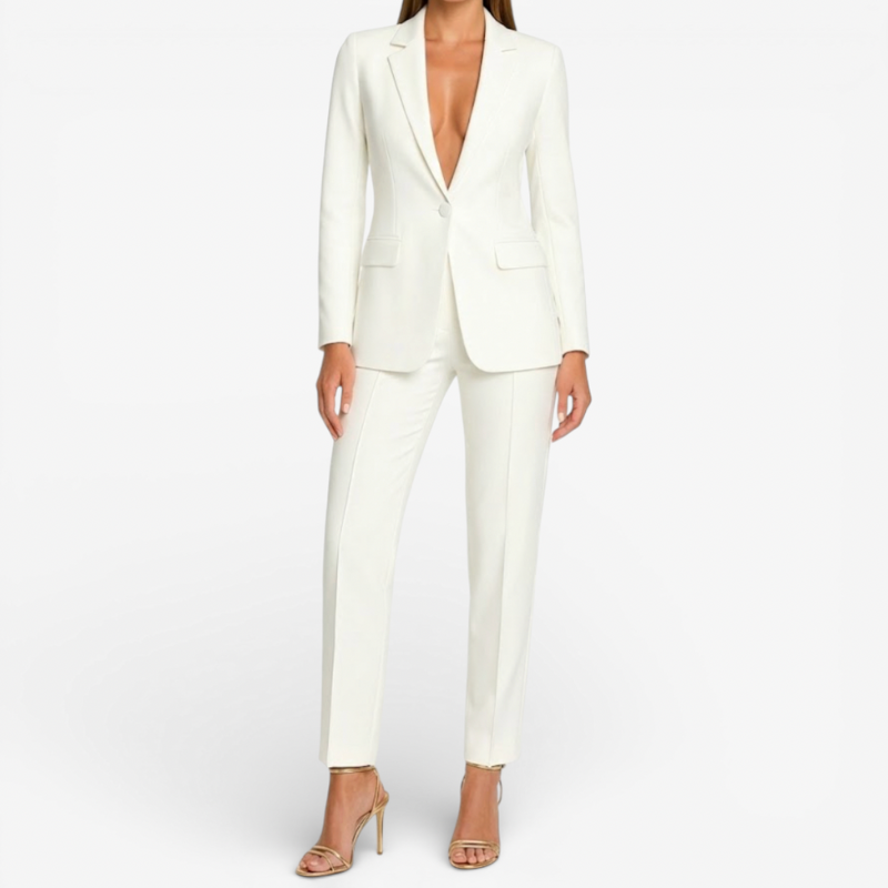 Ladies' V Neckline Top Set