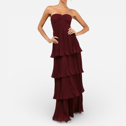 Elegant Off Shoulder Party Dress - Luxivelle