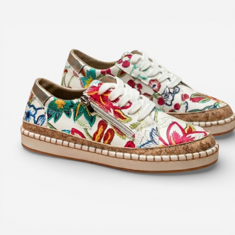 Ladies Pretty Flower Pattern Shoes - Luxivelle
