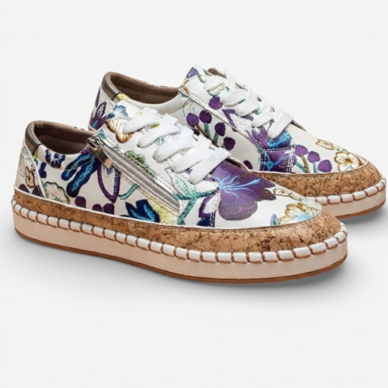 Ladies Pretty Flower Pattern Shoes