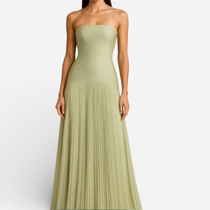 Elegant Off Shoulder Formal Evening Dress - Luxivelle