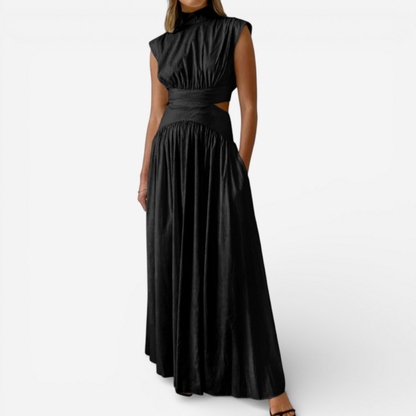 Elegant Strapless Evening Gown Dress - Luxivelle