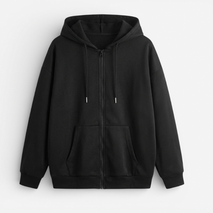 Ladies' Fleece Zip Hooded Jacket - Luxivelle