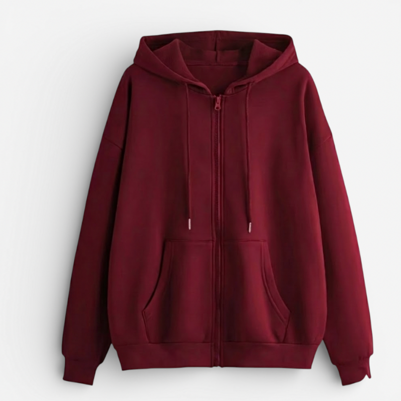 Ladies' Fleece Zip Hooded Jacket