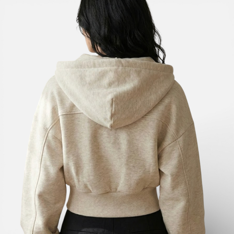 Ladies' Fitted Zip Hooded Sweatshirt