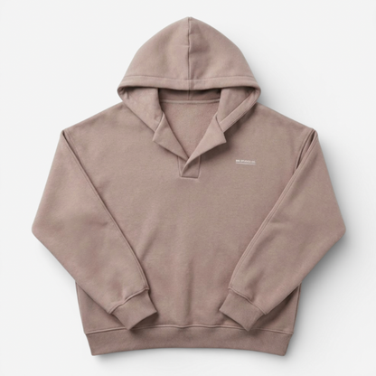 Ladies' Casual Cross Over Hooded Top - Luxivelle