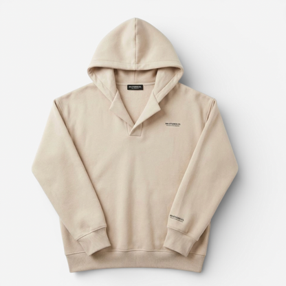 Ladies' Casual Cross Over Hooded Top