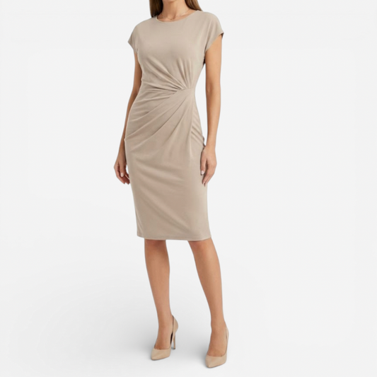 Classic Elegant Knee Length Dress - Luxivelle