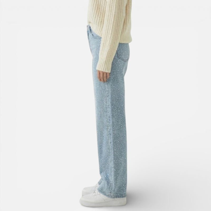 Sparkly Straight Leg Women's Jeans