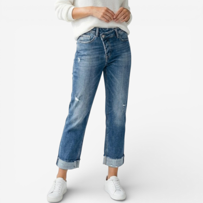Classic Fit Women's Blue Jeans - Luxivelle