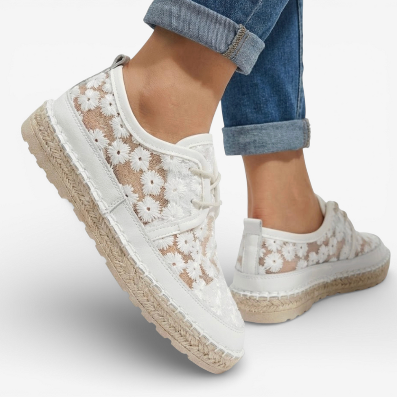 Ladies Floral Print Fashion Shoes