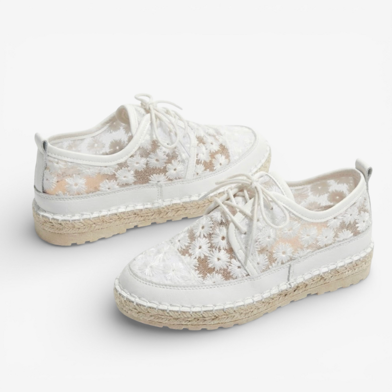 Ladies Floral Print Fashion Shoes - Luxivelle