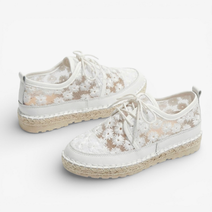 Ladies Floral Print Fashion Shoes - Luxivelle