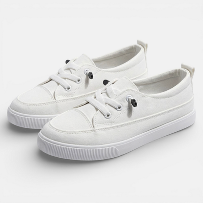 Classic Comfortable White Tennis Shoes - Luxivelle