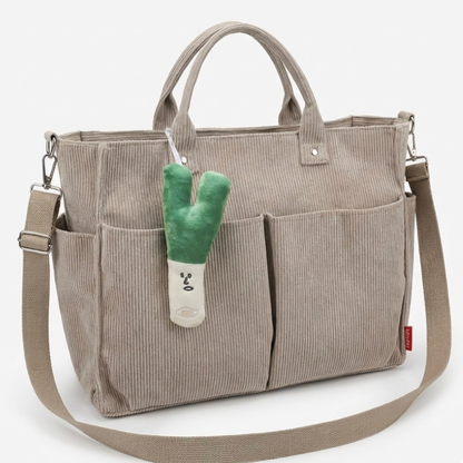 Large Canvas Shopping Bag with Strap
