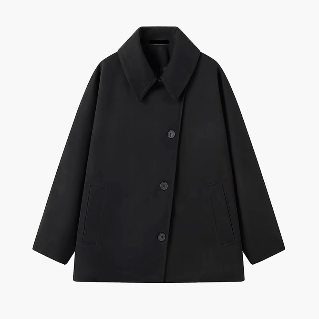 Relaxed Fit Short Trench Coat