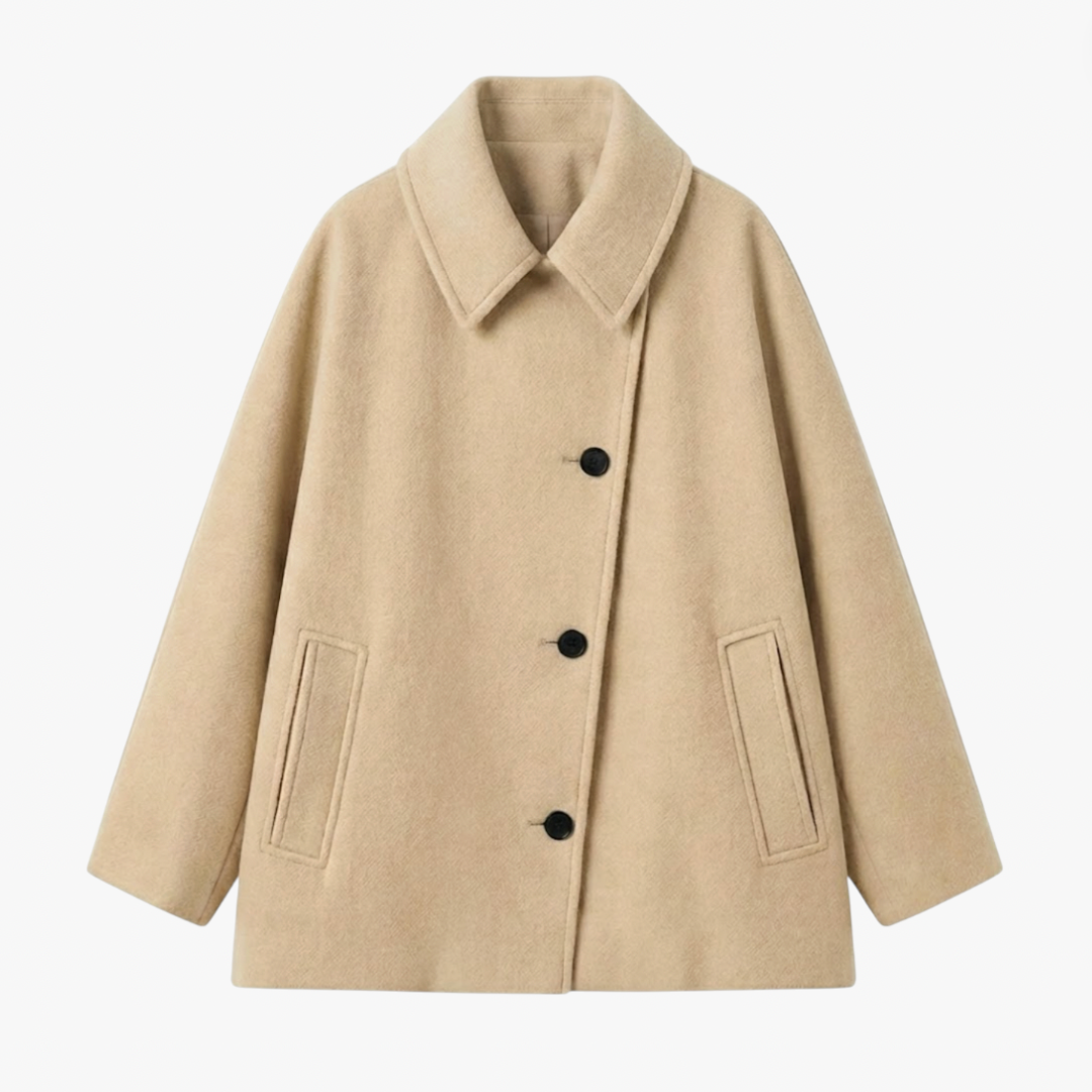 Relaxed Fit Short Trench Coat - Luxivelle