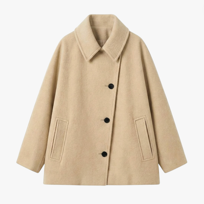 Relaxed Fit Short Trench Coat - Luxivelle