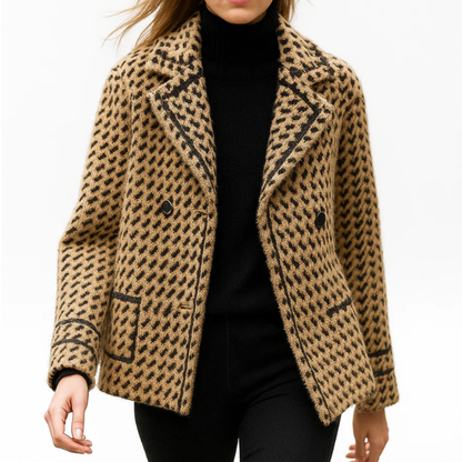 Ladies Cozy Pullover Jacket with Collar