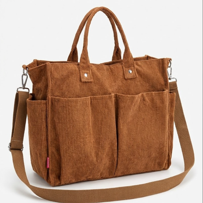 Large Canvas Shopping Bag with Strap
