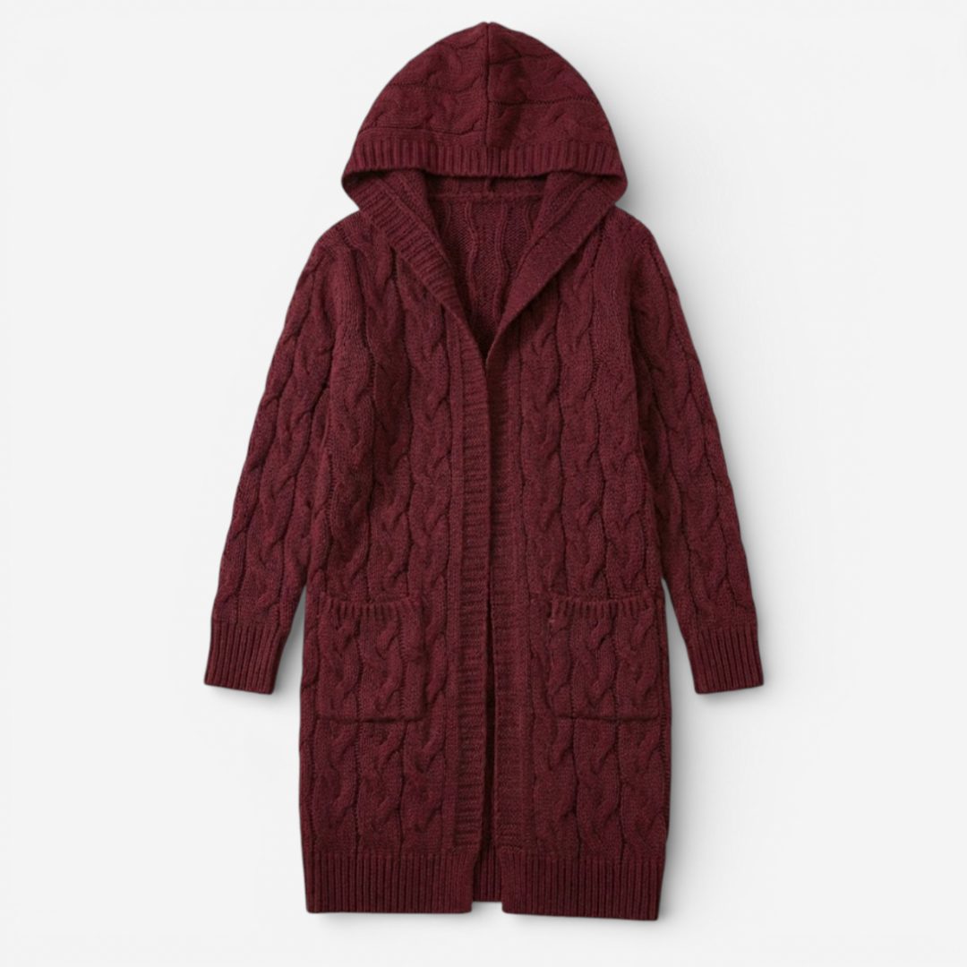 Oversized Hooded Women's Cardigan Sweater - Luxivelle