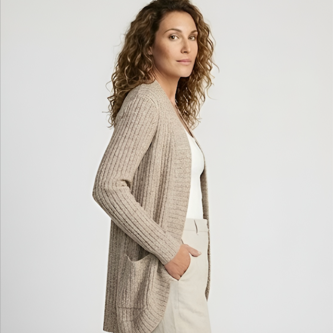 Oversized Women's Open Front Cardigan