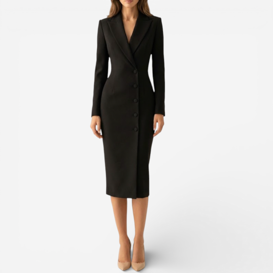 Elegant Ladies' Classic Knee Length Dress