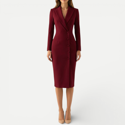 Elegant Ladies' Classic Knee Length Dress