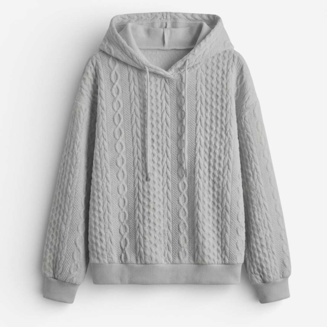 Cozy Women's Knit Hooded Sweater