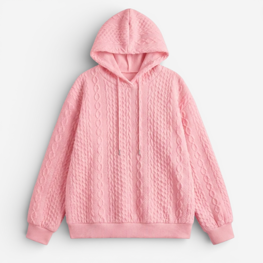 Cozy Women's Knit Hooded Sweater - Luxivelle