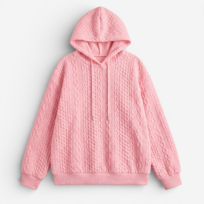 Cozy Women's Knit Hooded Sweater - Luxivelle