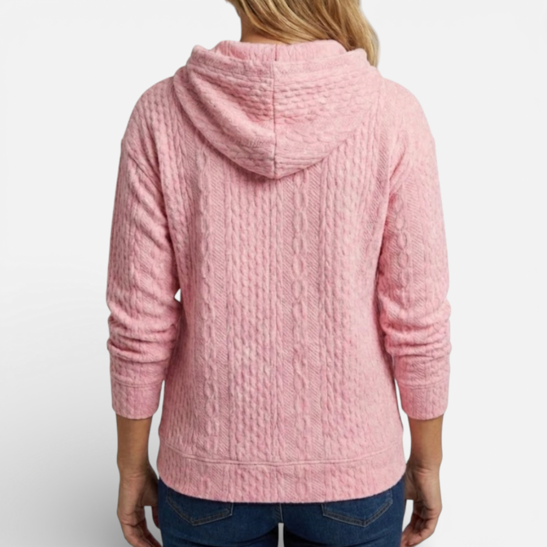 Cozy Women's Knit Hooded Sweater